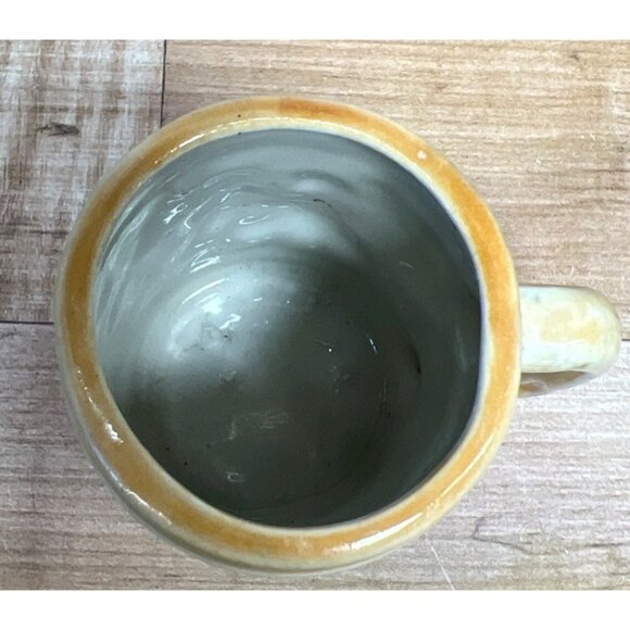 Vintage Ceramic Beer Stein With Embossed Design & Handle Miniature - Picture 3 of 4